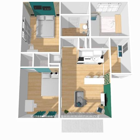 Home Ganusha Cosy 3 Chambres Parking Gratuit Balcon Гренобль Экстерьер фото